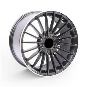 18″ 0235 5/112 Matt Black Machine Lip Alloy Wheels