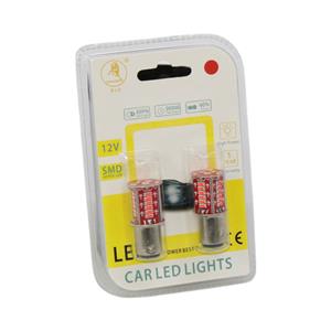 SMD Double Contact Hyper LED Red Bulbs (pair)
