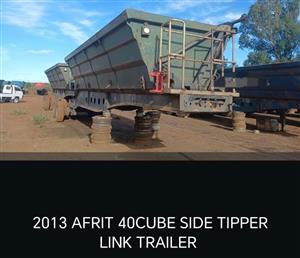 2013 Afrit 40 cube side tipper trailer link