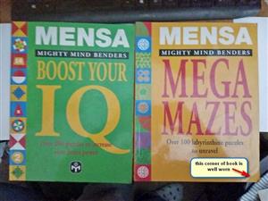  2 Mensa Mighty Mind benders .Mega puzzles & Boost Your IQ