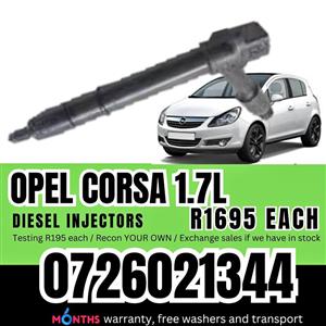 Opel Corsa 1.7L diesel injectors for sale on exchange or to recon your own