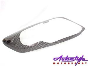 Carbon Look Headlight Shields for Toyota Fortuner 2012