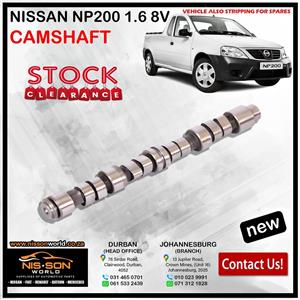 NISSAN NP200 1.6 8V CAMSHAFT