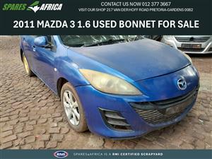 BONNET 2011 MAZDA 3 1.6 - BONNET
