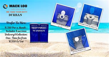  Portable Toilets for Hire in Durban & Surrounding Areas 
