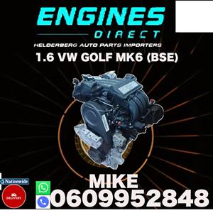 Import 1.6 VW Golf MK6 BSE Engine for sale.