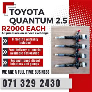 TOYOTA QUANTUM INJECTORS FOR SALE WITH WARRANTY INCLUDED