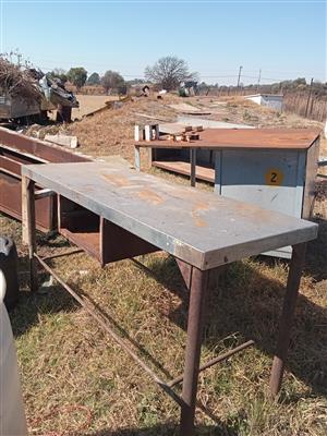 Various steel tables for sale