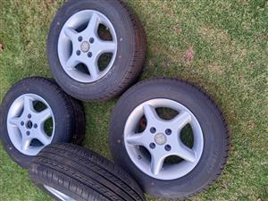 4 x 175/70/R13 new tyres with 13" Rims