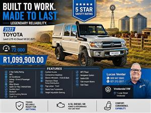 2022 TOYOTA Land LC79 4.5 Diesel V8 D/C (62T)