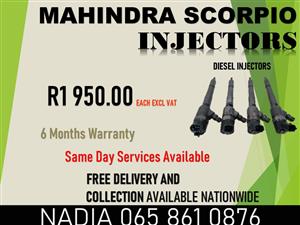 SCORPIO MAHINDRA DIESEL INJECTORS FOR SALE OR TO RECON