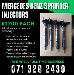 MERCEDES BENZ SPRINTER INJECTORS FOR SALE WITH WARRANTY 