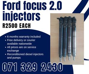 FORD FOCUS 2.0 INJECTORS FOR SALE WITH WARRANTY 