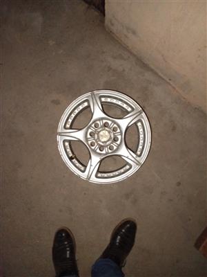 13 inch aluminium mag wheels without tyres set of four