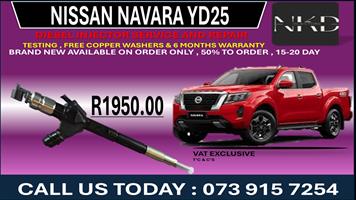 Nissan Navara yd25 Diesel Fuel Injectors 