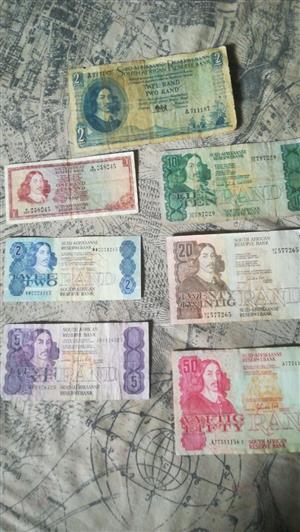 Old Collection of Bank Notes