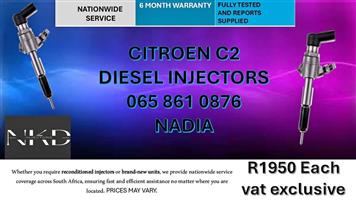 CITROEN C2 DIESEL INJECTORS FOR SALE -RECONDITIONED AND NEW