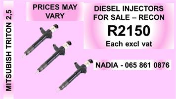 MITSUBISHI TRITON 2.5 DIESEL INJECTORS FOR SALE OR TO RECON