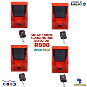 Combo (Pack of 4) Solar Strobe Alarm Motion Detector