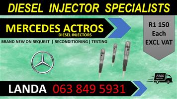 MERCEDES ACTROS DIESEL INJECTORS FOR SALE OR RECON WITH WARRANTY 