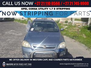 Opel Corsa Utility 1.7 D Parts for Sale – Cape Town