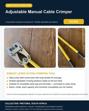 ROBUST LEVER-ACTION CRIMPING TOOL