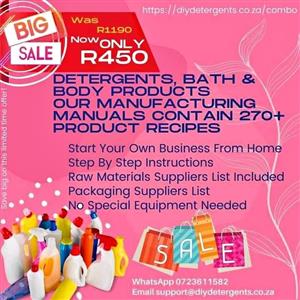 Learn how to start manufacturing detergents and bathroom essentials