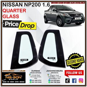 NISSAN NP200 1.6 QUARTER GLASS