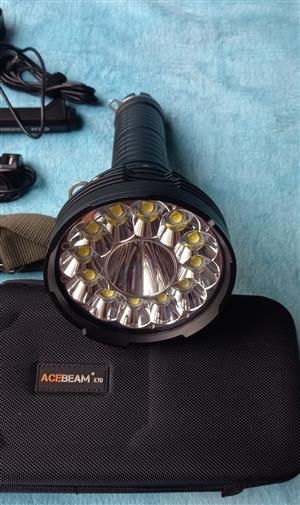 Flashlight -ACEBEAM X70, 2nd strongest flashlight available