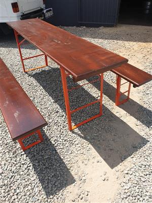 Benches and Tables to rent!