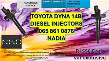 TOYOTA DYNA 14B DIESEL INJECTORS FOR SALE -RECONDITIONED AND NEW