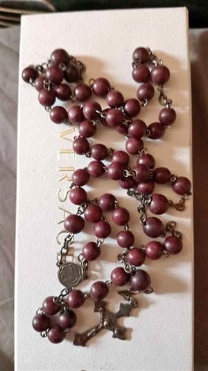 18th century devotional rosary from france depicting jesus and mary prayer beads
