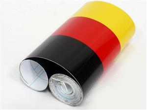 German Flag Design Racing Stripes (15cm x 4.5m)