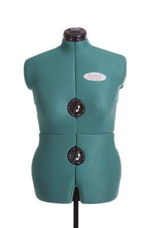 Dressmaker Doll/Sewing Mannequin/Tailors Dummy - Rani - Green - Medium Adjust