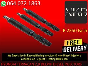HYYUNDAI TERRACAN 2,9 DIESEL INJECTORS FOR SALE