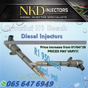 Diesel Injectors H1 Hyundai Bosch 