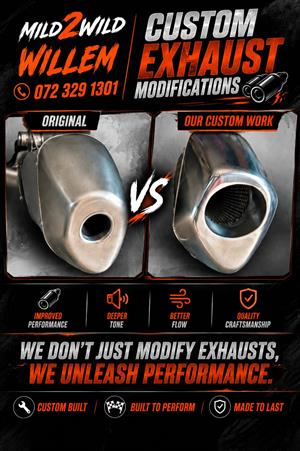 35 years of motorcycle exhaust modifications on all makes of bikes.