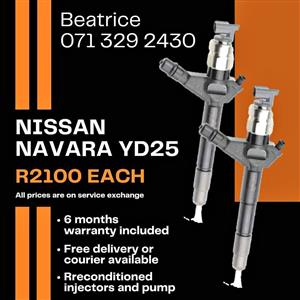 NISSAN NAVARA YD25 INJECTORS FOR SALE WITH WARRANTY