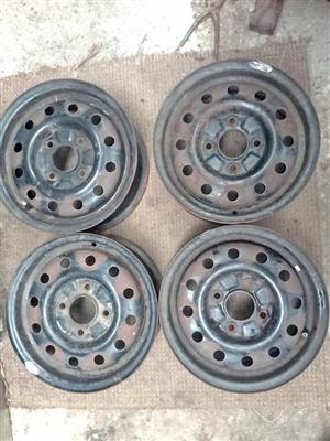 4x 13" Steel Rims