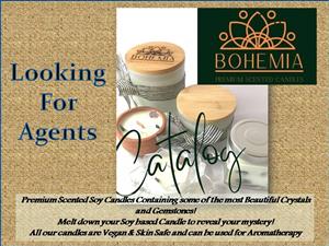 Candles made from soy wax, health product that can also be used as a cream..