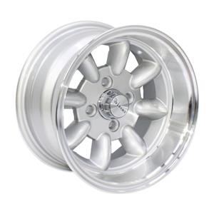 13″ EVO AC Mini Lite 4/101.6 Silver Alloy Wheels