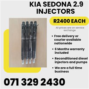 KIA SEDONA 2.9 INJECTORS FOR SALE WITH WARRANTY 