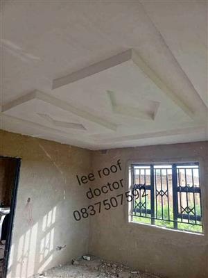 Roofing, ceilings, skimming