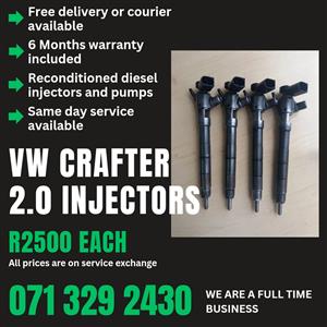 VW CRAFTER 2.0 INJECTORS FOR SALE WITH WARRANTY 