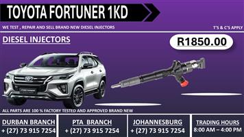 Toyota Fortuner 1KD Diesel Injectors 