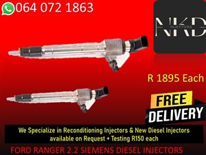 FORD RANGER 2,2 DIESEL INJECTORS FOR SALE
