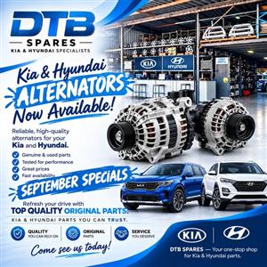 Kia and Hyundai Alternators now available
