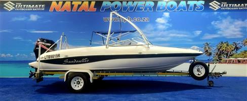 SUNDOWNER 190 BOWRIDER ON TRAILER 150 HP MERCURY  EFI 