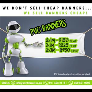 PVC Banner Printing - WHAT a GREAT price!