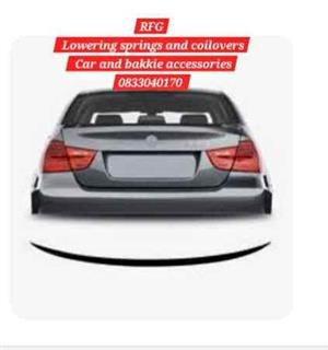 E90 gloss black slimline boot spoiler